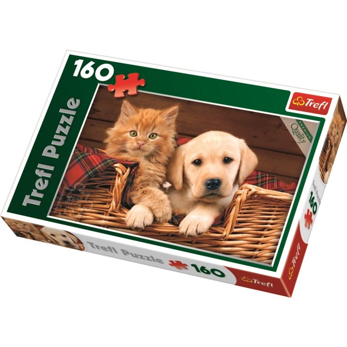 Pes a mačka - 160 dielikov