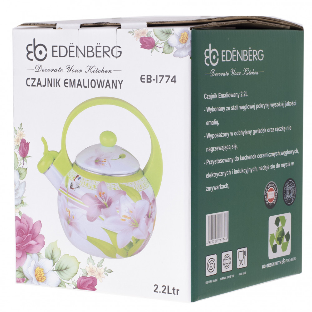 EDENBERG Smaltovaný čajník EB-1774