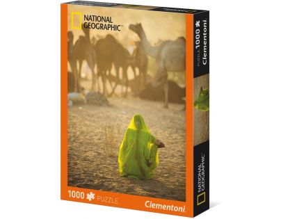 National Geographic - Sediaca žena - 1000 dielikov